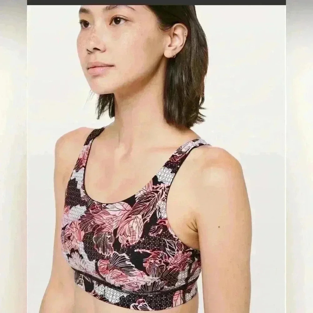 NWOT Lululemon Energy Bra Nulux *Lunar New Year Artisan Spring Multi size 2